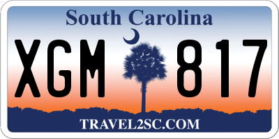 SC license plate XGM817