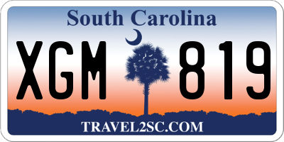 SC license plate XGM819