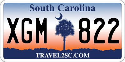SC license plate XGM822