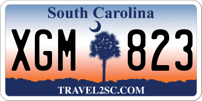 SC license plate XGM823
