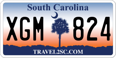SC license plate XGM824