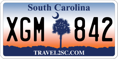 SC license plate XGM842