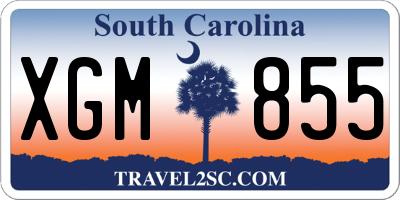 SC license plate XGM855