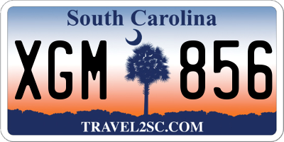 SC license plate XGM856