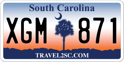 SC license plate XGM871