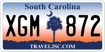 SC license plate XGM872