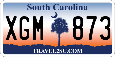 SC license plate XGM873