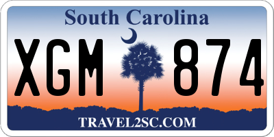 SC license plate XGM874