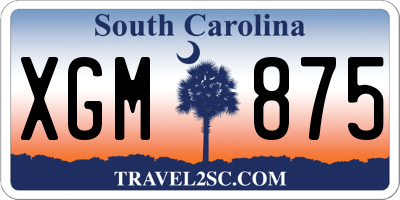 SC license plate XGM875