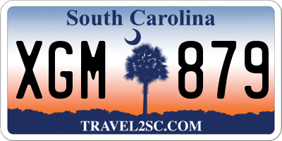 SC license plate XGM879