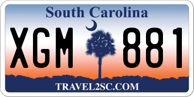 SC license plate XGM881