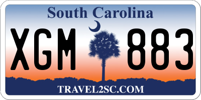 SC license plate XGM883