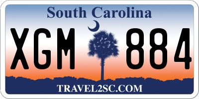 SC license plate XGM884