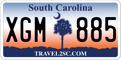 SC license plate XGM885