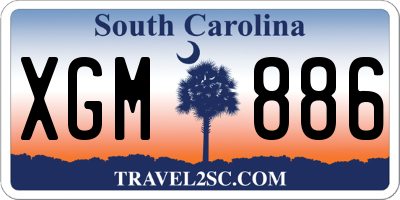 SC license plate XGM886