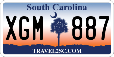 SC license plate XGM887