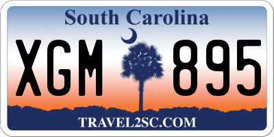 SC license plate XGM895