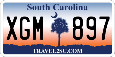 SC license plate XGM897