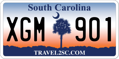 SC license plate XGM901
