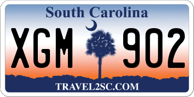 SC license plate XGM902