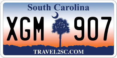 SC license plate XGM907