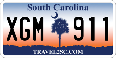 SC license plate XGM911