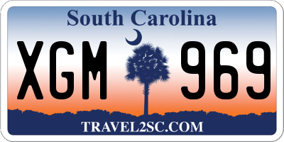 SC license plate XGM969