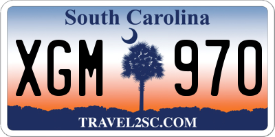 SC license plate XGM970
