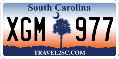 SC license plate XGM977