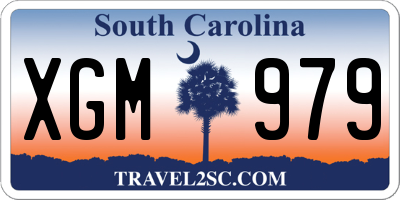 SC license plate XGM979