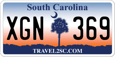 SC license plate XGN369