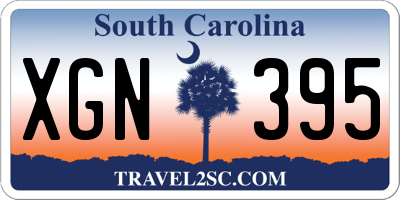 SC license plate XGN395