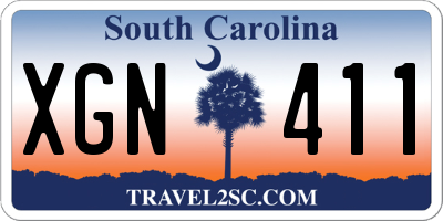 SC license plate XGN411