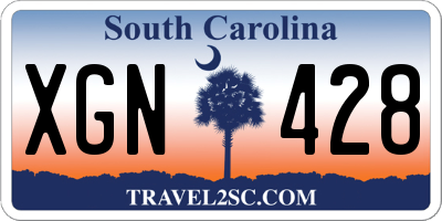 SC license plate XGN428