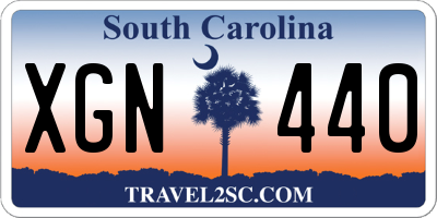SC license plate XGN440