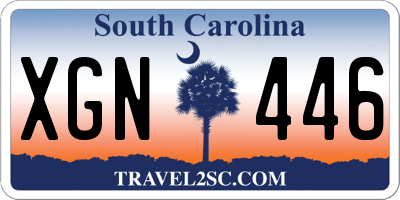 SC license plate XGN446