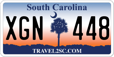 SC license plate XGN448