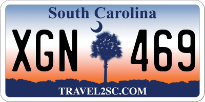 SC license plate XGN469