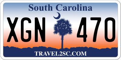 SC license plate XGN470