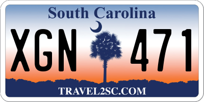 SC license plate XGN471