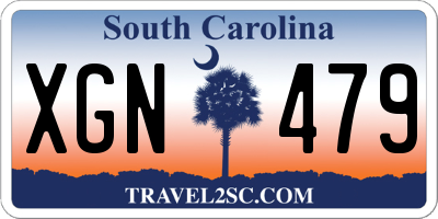 SC license plate XGN479