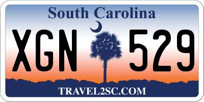 SC license plate XGN529