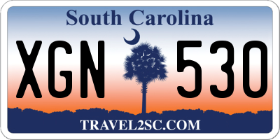 SC license plate XGN530