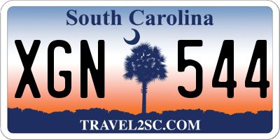 SC license plate XGN544