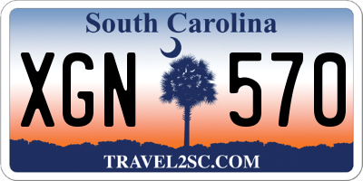 SC license plate XGN570