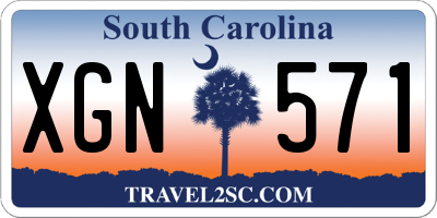SC license plate XGN571