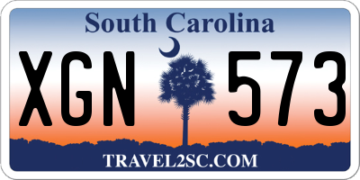 SC license plate XGN573