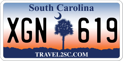 SC license plate XGN619
