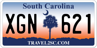 SC license plate XGN621