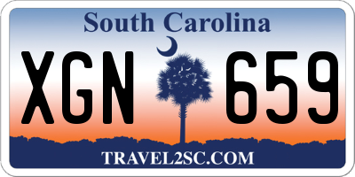 SC license plate XGN659